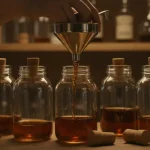 Filling jars with alcohol and corks solves a common winter problem.