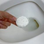 I just found out today that if you put laundry detergent in the toilet, it doesn’t get dirty or smell bad if you don’t wash it for six months