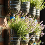 Vertical Thyme Garden: How to Use Plastic Bottles Creatively